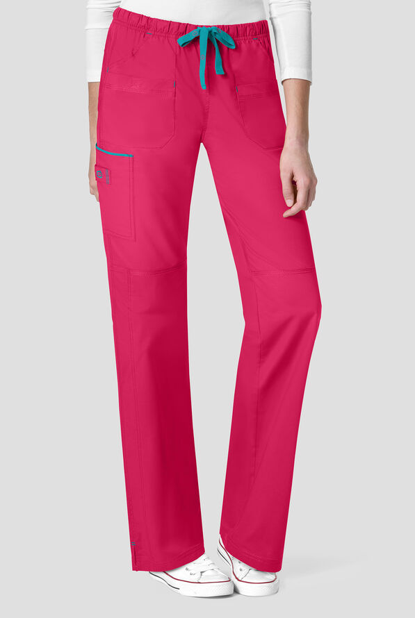 Wink Scrubs WonderFLEX Joy Cargo Scrub Pants - Hot Pink - 1