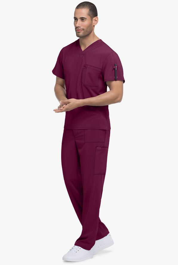 Dickies EDS Essentials Men's Scrub Top, Men's Stretch Scrubs