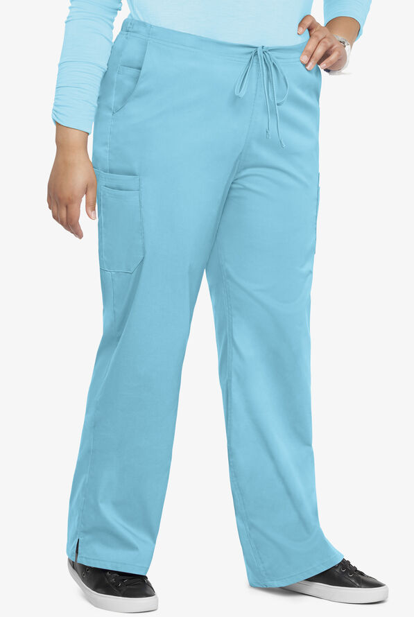 ButterSoft STRETCH Scrubs TALL Drawstring Pant, Cargo Scrub Pants