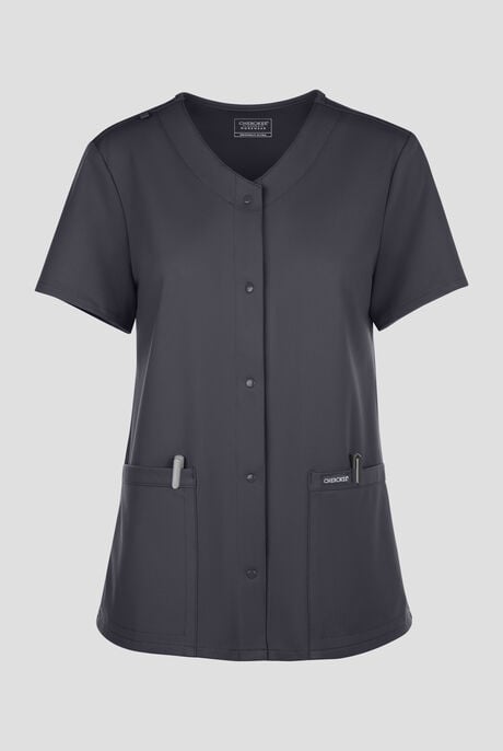 Blusa médica Cherokee Workwear Originals Ultra con cuello en V y 2 bolsillos para mujer