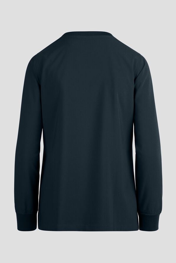 Blusa m&eacute;dica manga larga Carhartt Cross-Flex Force STRETCH con cuello redondo y 1 bolsillos para mujer - Navy - 2