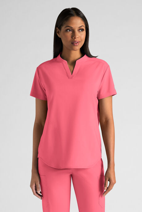 Butter-Soft STRETCH FLXTEK+ Women's 2-Pocket Oversized Henley Scrub Top