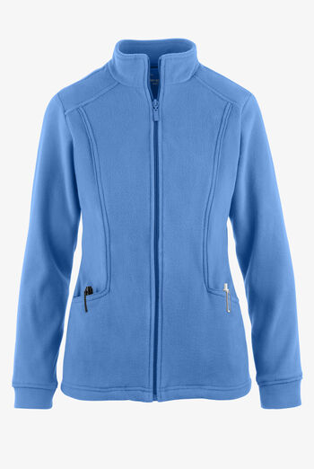 Butter-Soft STRETCH Women's 2-Pocket Zip Front Fleece Scrub Jacket