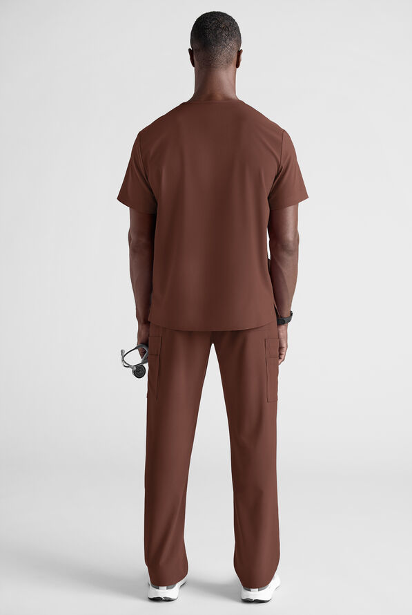 Easy STRETCH Men's Scrub Set - Double Espresso - 3