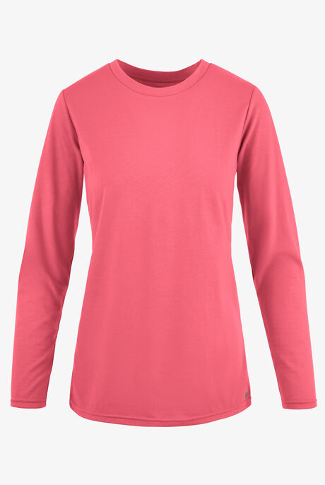 Butter-Soft Originals Women's STRETCH Cotton-Rich Long Sleeve Crew Neck Knit Underscrub