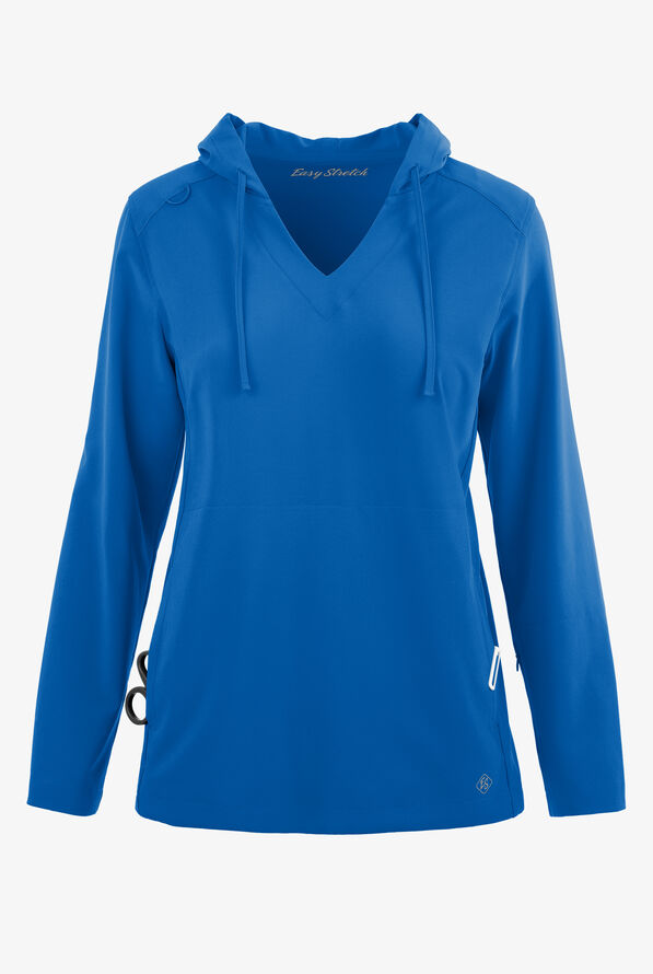Sudadera médica Easy STRETCH con capucha y 4 bolsillos para mujer - Royal - 1