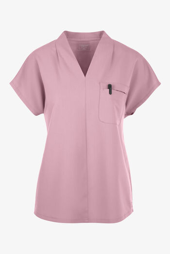 Cherokee Atmos Women's 1-Pocket STRETCH Dolman Sleeve Tuck In V-Neck Scrub Top