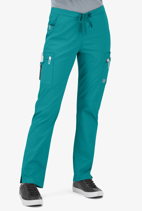 Butter-Soft STRETCH Women's 11-Pocket Drawstring Scrub Pants