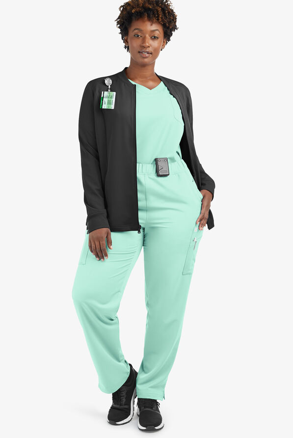 Butter-Soft Women's 13-Pocket Cargo Scrub Pants **Slightly IRREGULAR**&nbsp; - Beachside Blue - 6