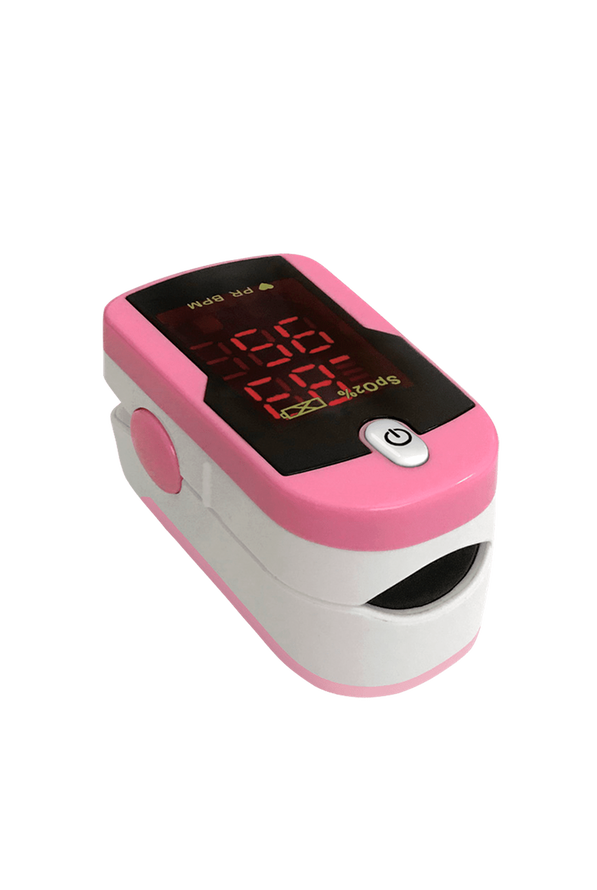 Prestige Two-Tone Fingertip Pulse Oximeter - Hot Pink/White - 1