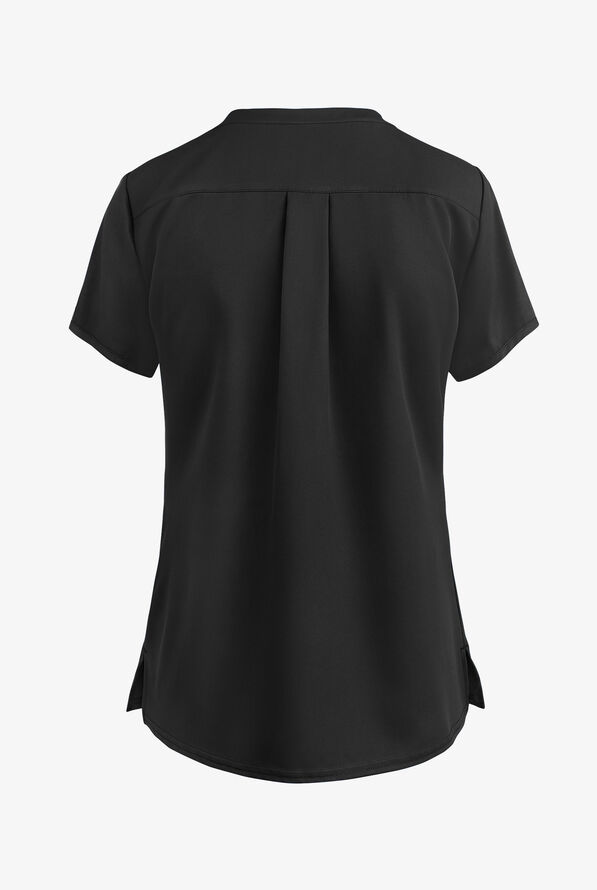 Med Couture Insight Women's 3-Pocket V-Neck Scrub Top - Black - 3