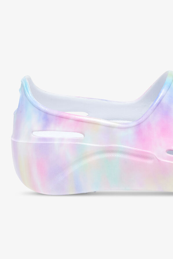 Anywear Unisex Streak Watercolor Rainbow Slip On Nursing Shoes - null - 4