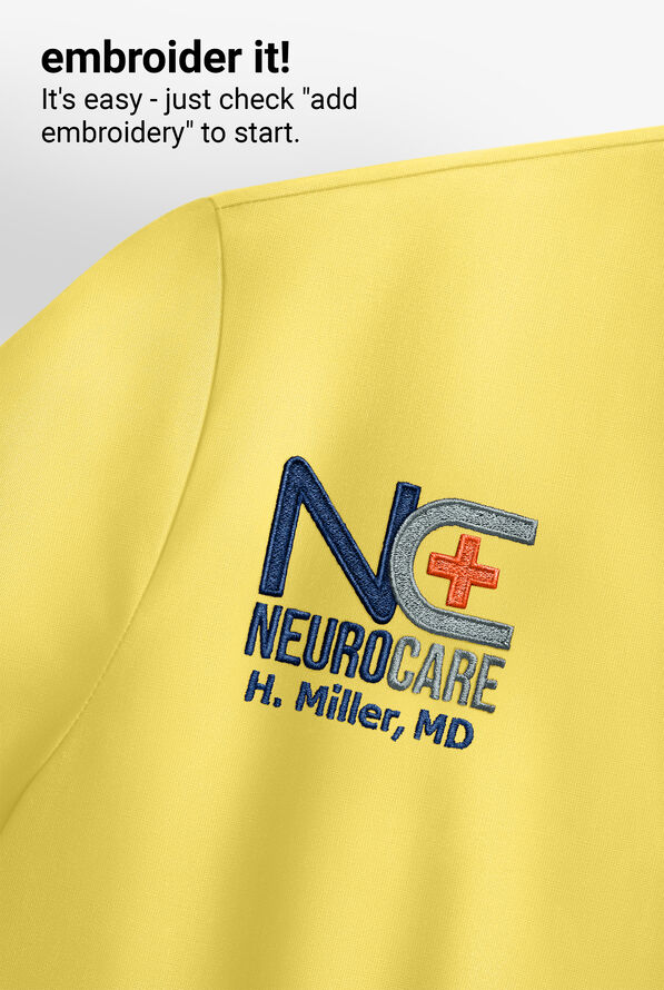 koi Basics Becca Women's 4-Pocket STRETCH V-Neck Scrub Top - Sunshine - 5