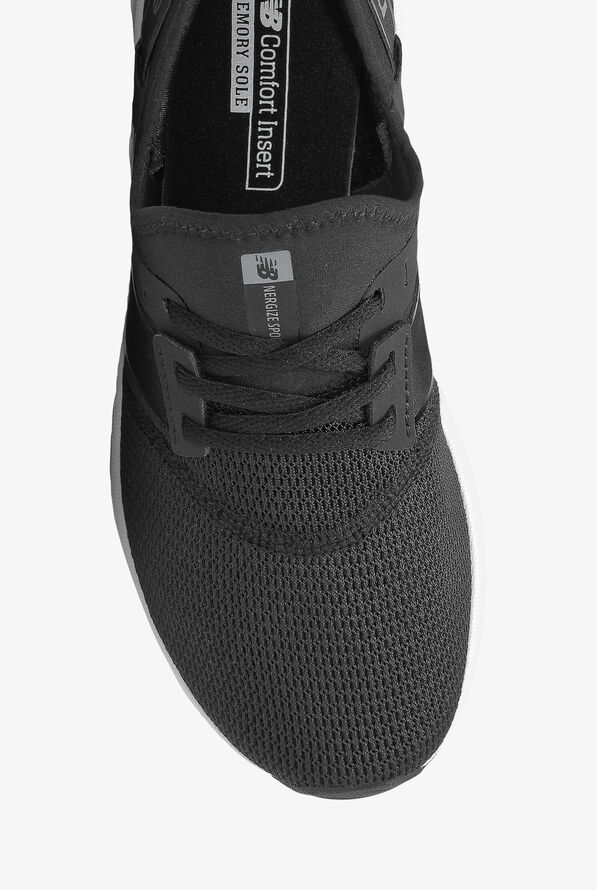 New Balance Black/White Metallic Nergize Sport Women's Athletic Nursing Shoes - null - 3