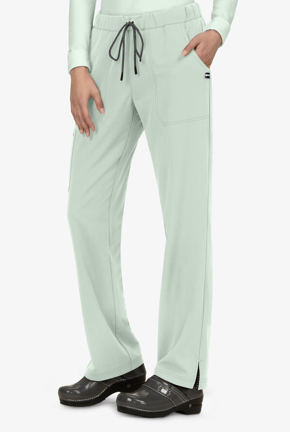 koi Next Gen Everyday Hero Women's 5-Pocket STRETCH Drawstring Cargo Scrub Pant - Sage - 1
