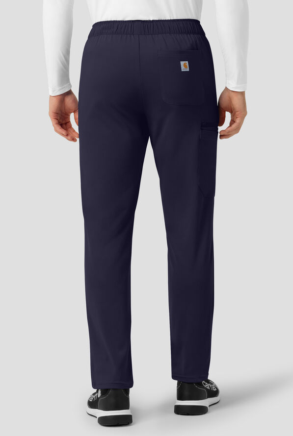 Carhartt Force&reg; Cross-Flex Knits Men's 6-Pocket STRETCH Tapered Leg Cargo Scrub Pants - Navy - 2
