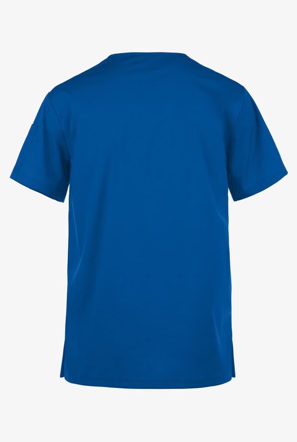 Camisa m&eacute;dica UA Butter-Soft STRETCH con cuello en V y 5 bolsillos para hombre - Royal - 2