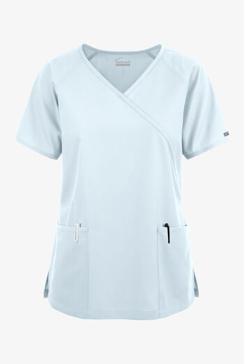 Butter-Soft Originals Women's 3-Pocket Mock Wrap Scrub Top