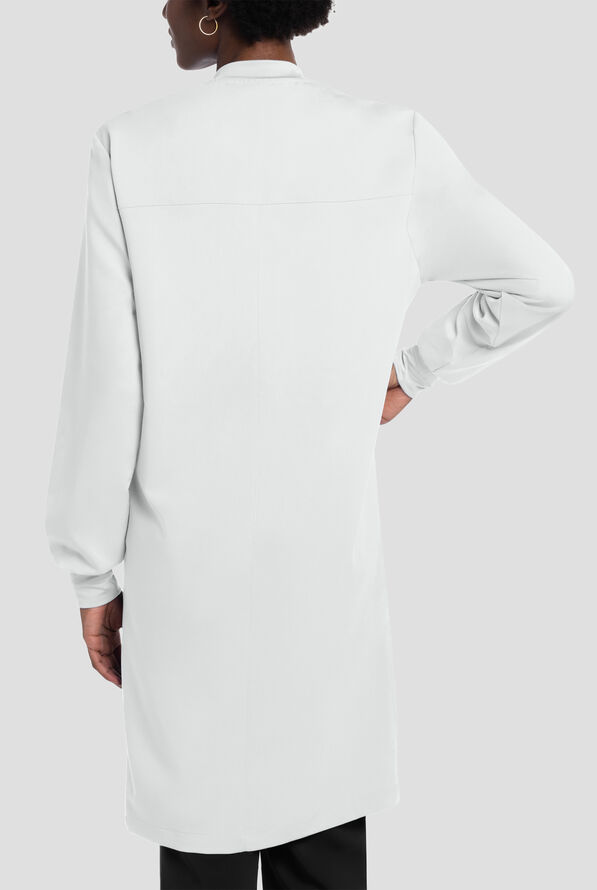 Cherokee Project Lab 40" Snap Front Lab Coat - White - 4