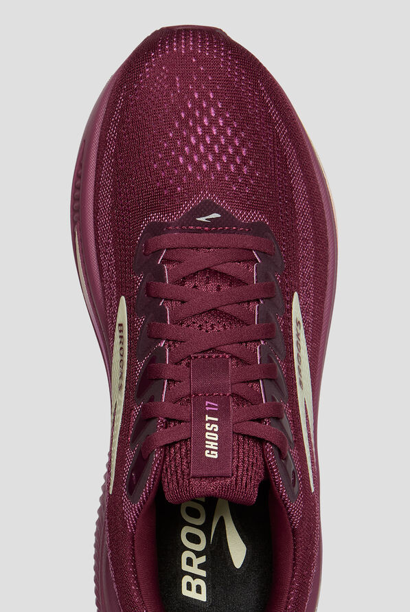 Zapatillas deportivas Brooks Ghost 17 Burgundy/Pink/Green con cordones para mujer - null - 2