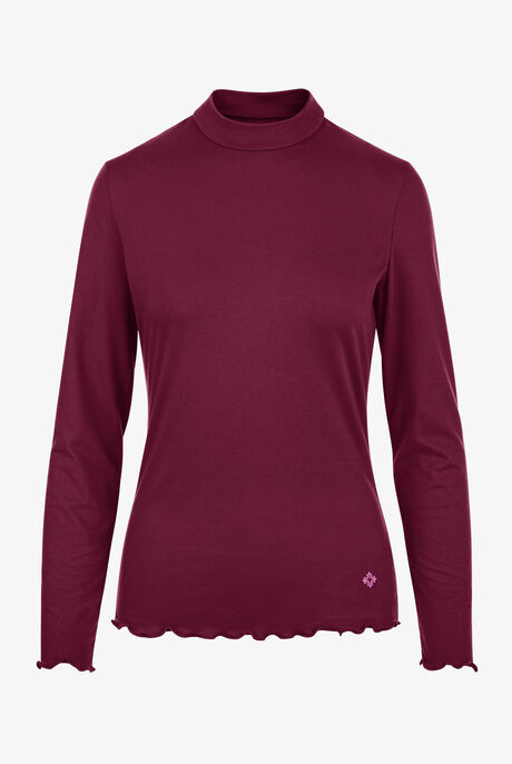 Med Couture Amp Women's STRETCH Merrow Edge Mock Neck Knit Underscrub