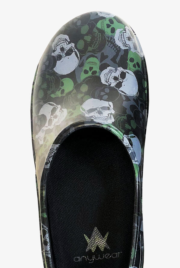 Anywear Unisex Streak Skulls Slip On Shoes Uniform Advantage