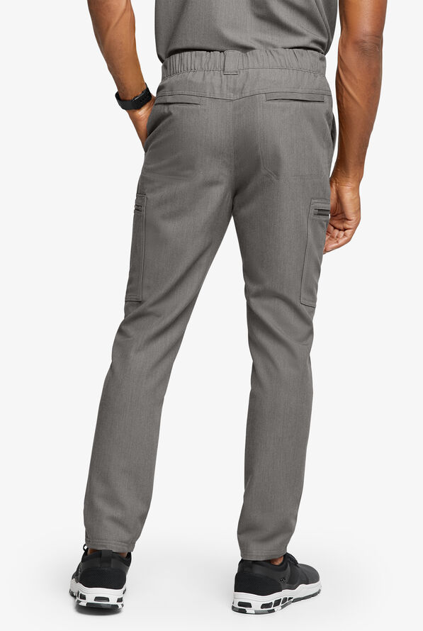 Pantal&oacute;n m&eacute;dico Movement by Butter-Soft STRETCH estilo cargo con 8 bolsillos para hombre - Graphite Heather - 4