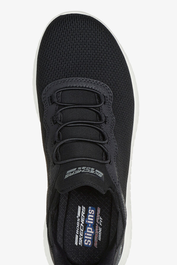 Skechers Bobs Women's SLIP-INS Sport Squad Chaos Black Athletic Nursing Shoes - null - 2
