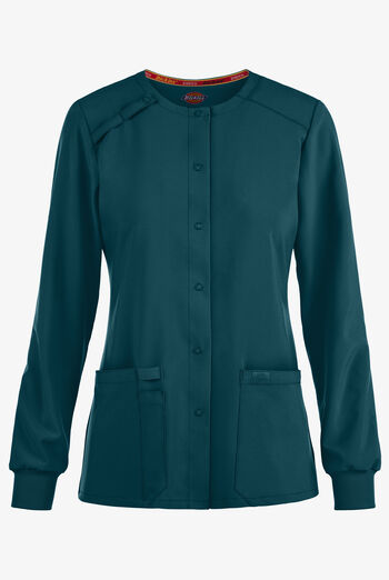 Dickies EDS Essentials Women's 2-Pocket STRETCH Snap Front Scrub Jacket