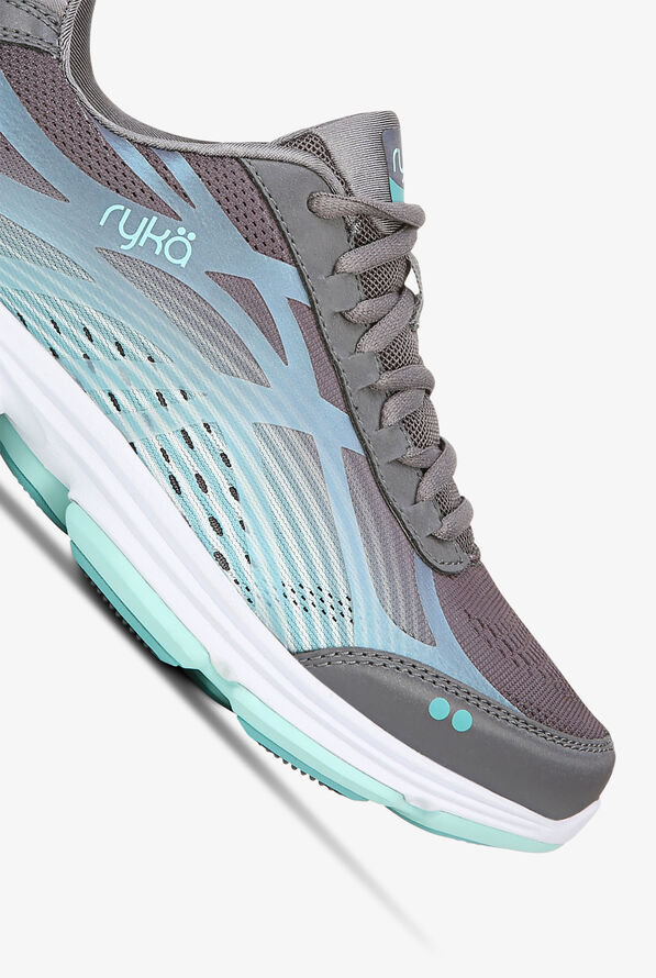 Ryka Women's Devotion + 3 Quiet Grey Athletic Lace Up Nursing Shoes - null - 3