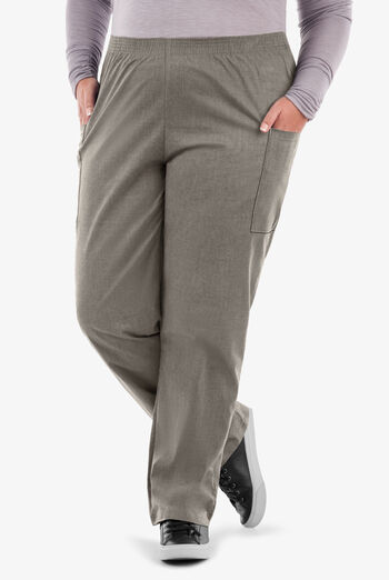 Butter-Soft STRETCH Women's 3-Pocket Plus Size Pull On Scrub Pants