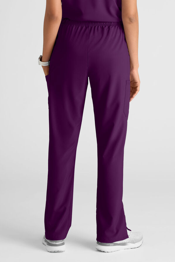 Easy STRETCH Women's 8-Pocket Scrub Set - Petite - Eggplant - 7
