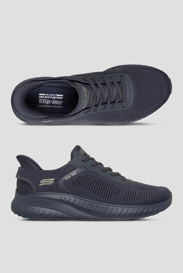 Skechers Bobs Sport Dark Navy Women's Slip-Ins Bungee Mesh Sneaker - null - 1