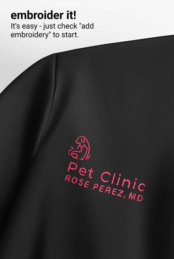 Camisa m&eacute;dica Grey's Anatomy&trade; by Barco Emerge Rhodes STRETCH estilo Henley con cuello redondo y 1 bolsillo para hombre - Black - 7