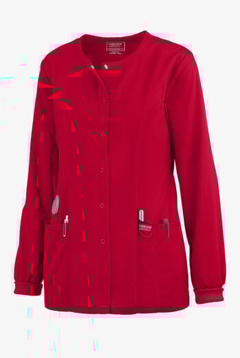 Chaqueta médica Cherokee Workwear Revolution con botones a presión y 3 bolsillos para mujer