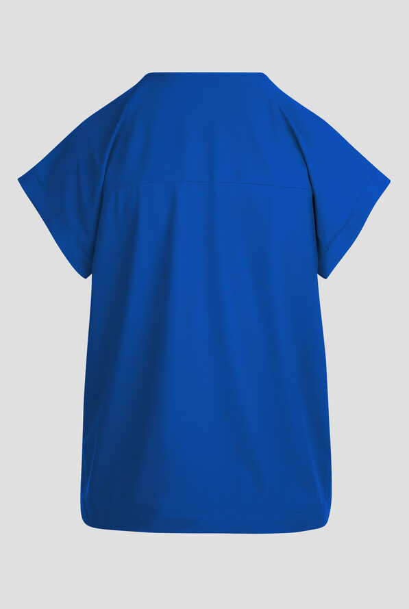 Blusa m&eacute;dica Infinity PURSUIT STRETCH con mangas dolm&aacute;n y 1 bolsillo para mujer - Royal - 4