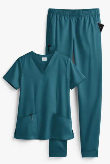 Conjunto de uniforme m&eacute;dico Tafford Active Stretch estilo jogger con 5 bolsillos para mujer