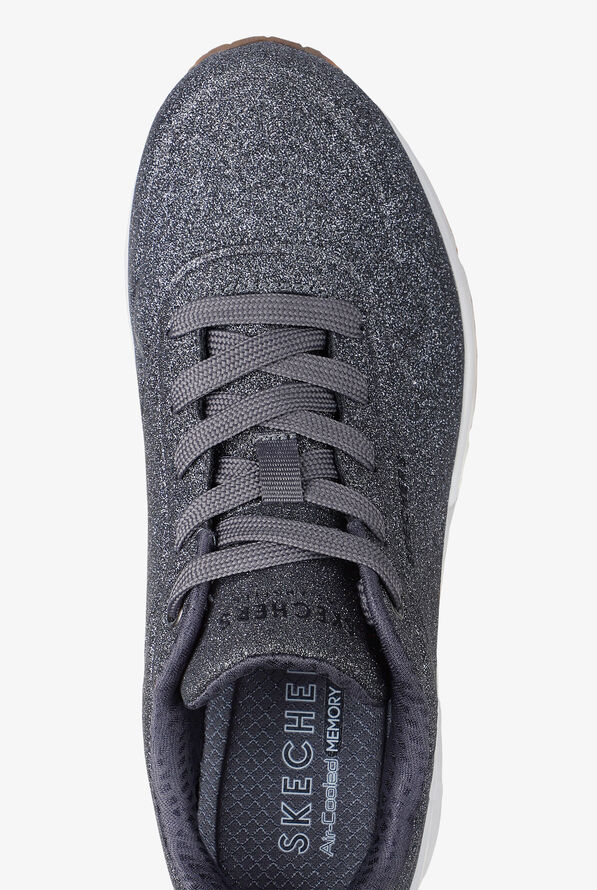 Skechers Street UNO - GLITTER BOMB Fine Glitter Athletic Lace Up Nursing Shoes - null - 2