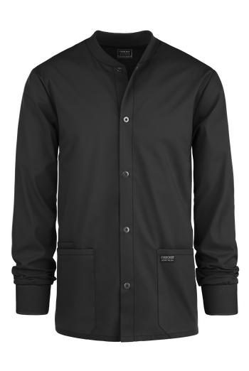 Cherokee Workwear Professionals Men's 3-Pocket STRETCH Snap Front Scrub Jacket