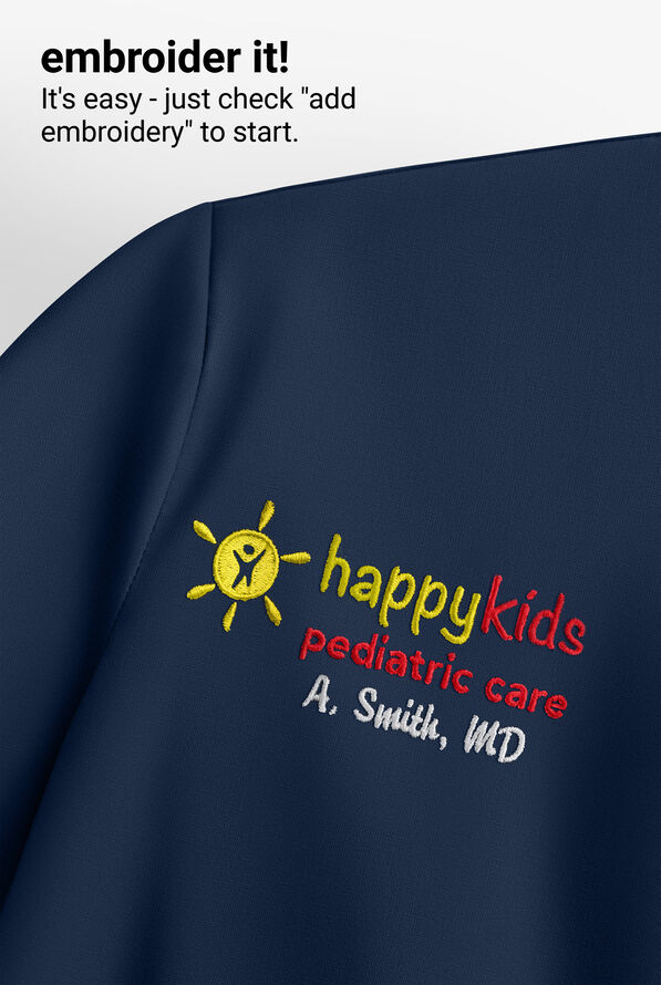 Dickies Gen Flex Youtility Men's 4-Pocket STRETCH V-Neck Scrub Top - Navy - 2