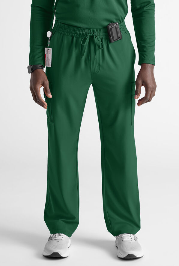 Easy STRETCH Men&rsquo;s 10-Pocket Scrub Pant - Hunter - 1