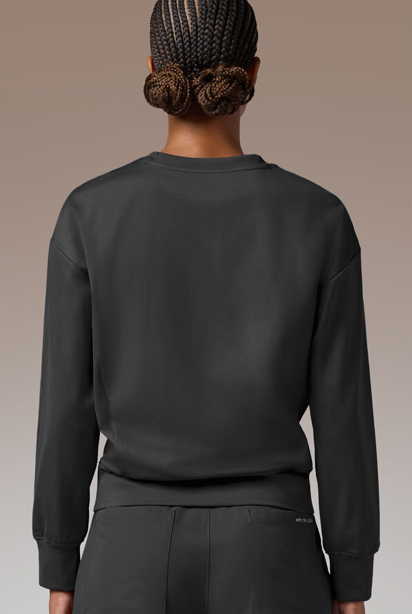 Hypothesis Women&rsquo;s Omni Base Knit Crew Neck Scrub Pullover - Jet Black - 4