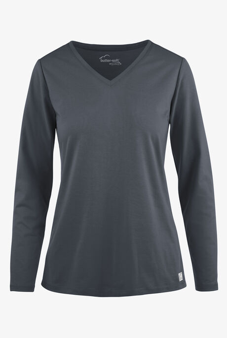 Camiseta médica de tejido UA Butter-Soft STRETCH con cuello en V