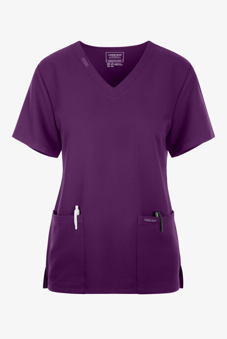 Cherokee Workwear Originals Ultra Women's 2-Pocket V-Neck Scrub Top
