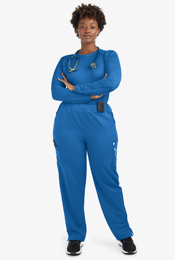 Camiseta médica ReSurge Jade con mangas largas para mujer - Royal - 6