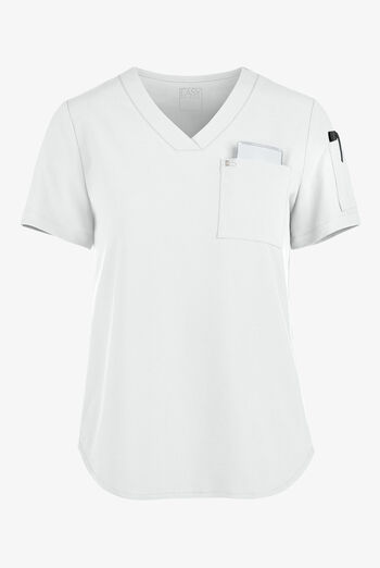Easy STRETCH Chloe Women's 3-Pocket V-Neck Tuck-In Scrub Top