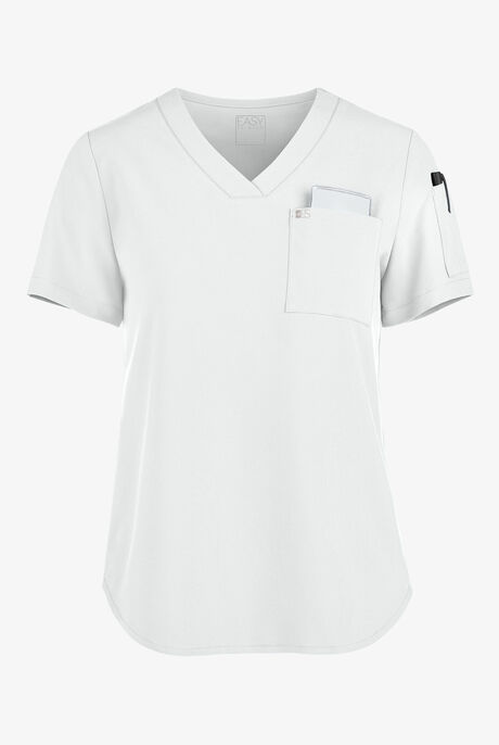 Easy STRETCH Chloe Women's 3-Pocket V-Neck Tuck-In Scrub Top