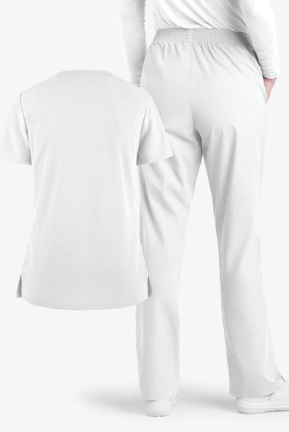 Advantage STRETCH by Butter-Soft Women's Scrub Set - White - 4