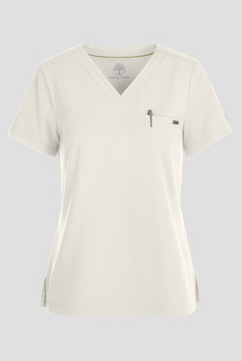 Healing Hands Quest Women's 1-Pocket STRETCH Tuck In V-Neck Scrub Top