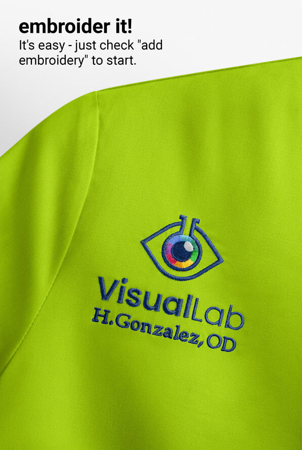 koi Basics Becca Women's 4-Pocket STRETCH V-Neck Scrub Top - Green Tea - 4